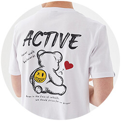 Active Baskılı<br>T-Shirt