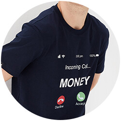 Money Baskı<br>T-Shirt